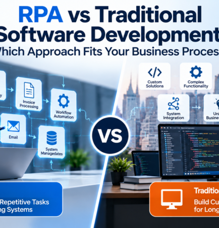 RPA vs traditional software development for business automation